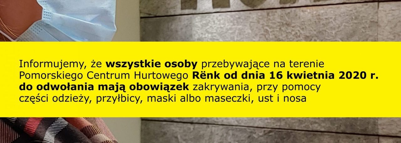 Obowiązek zakrywania ust i nosa od 16.04.2020 do odwołania